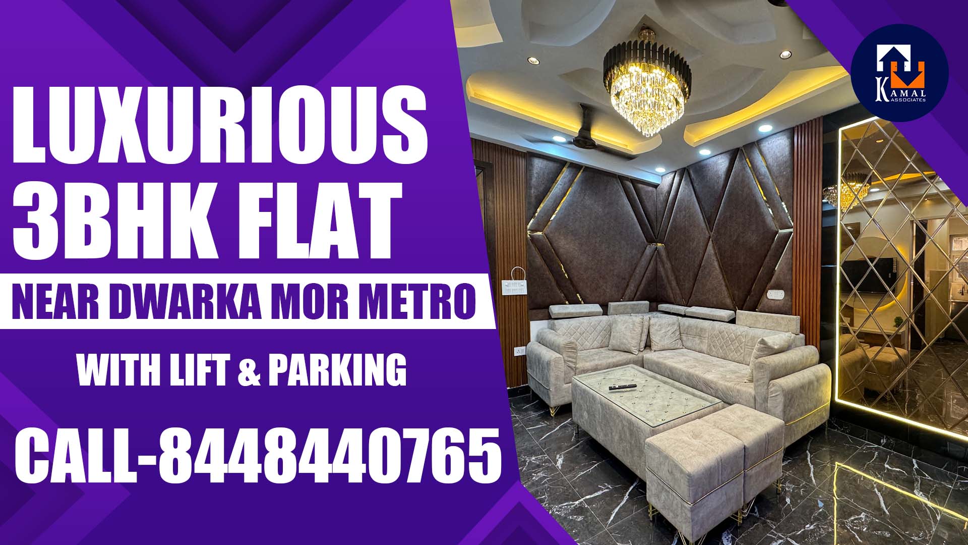 Kamal Associates - Luxurious 3BHK Flat Banner